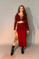 Hemp Split Skirt
