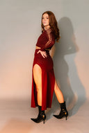 Hemp Split Skirt