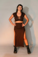 Hemp Split Skirt