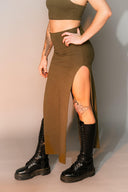 Hemp Split Skirt