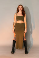 Hemp Split Skirt