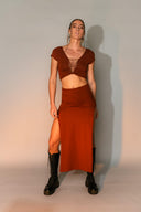 Hemp Split Skirt