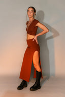 Hemp Split Skirt
