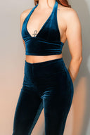 Velvet Halter Top