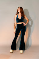 Velvet Halter Top