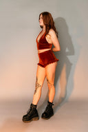 Velvet Halter Top