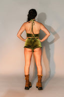 Velvet Halter Top