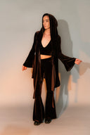 Velvet Hooded Mini Dress