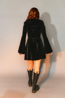 Velvet Hooded Mini Dress