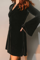 Velvet Hooded Mini Dress