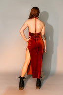 Velvet Split Skirt