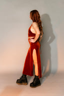 Velvet Split Skirt