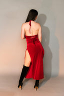 Velvet Split Skirt